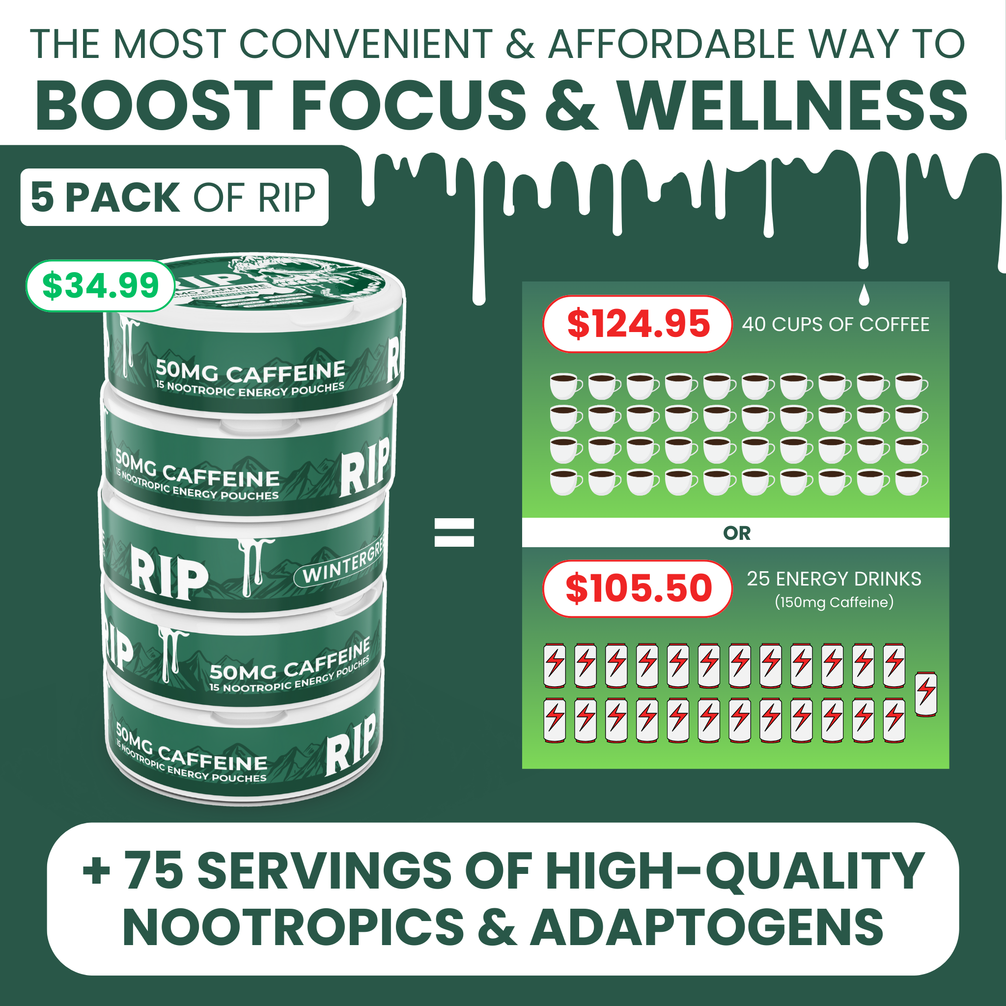 RIP Nootropic Energy Pouches