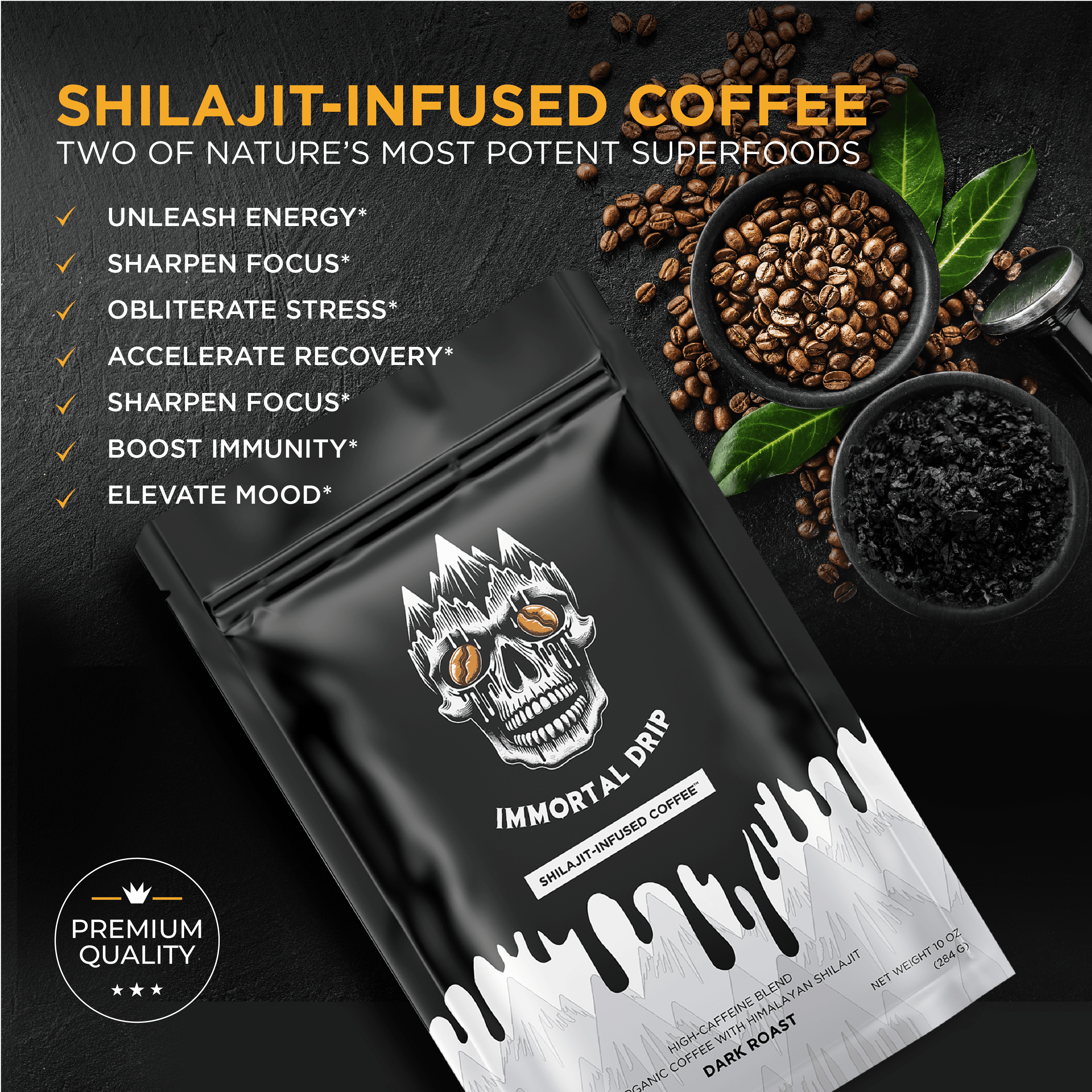 Shilajit-Infused Coffee